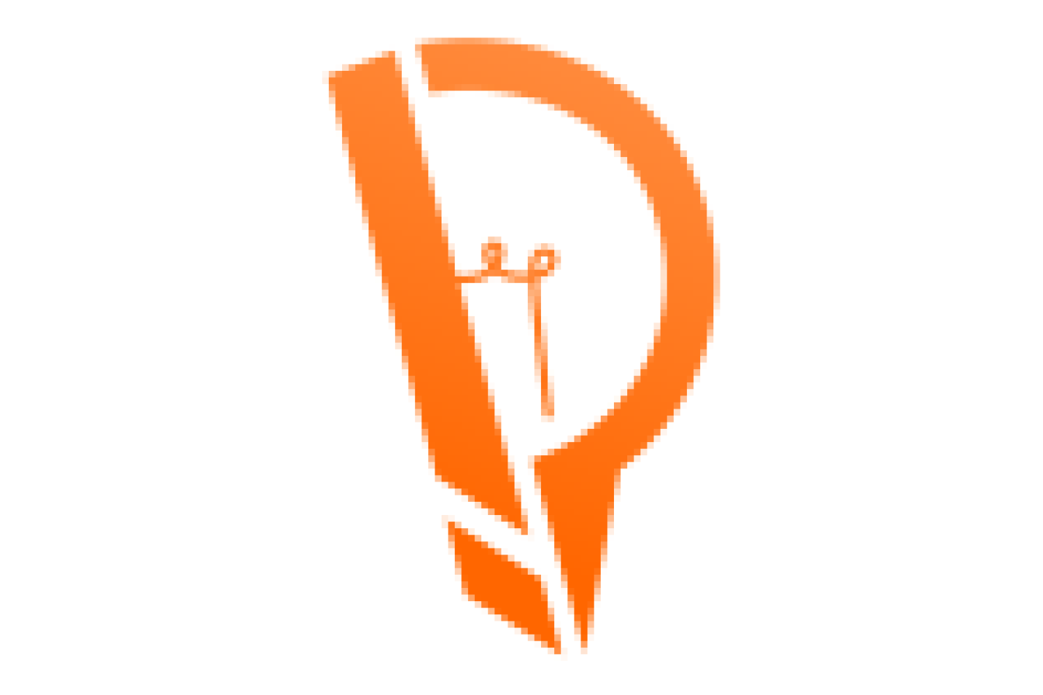 Logotipo antes da vetorização Logotipo da Id Criações em formato de imagem original antes da vetorização